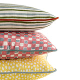 Anna-Lisa Moss Cushion Cover - Burnt Orange Piping - 40x40cm