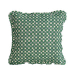 Faye Pea Green Cushion Cover - Ruffles - 50x50cm