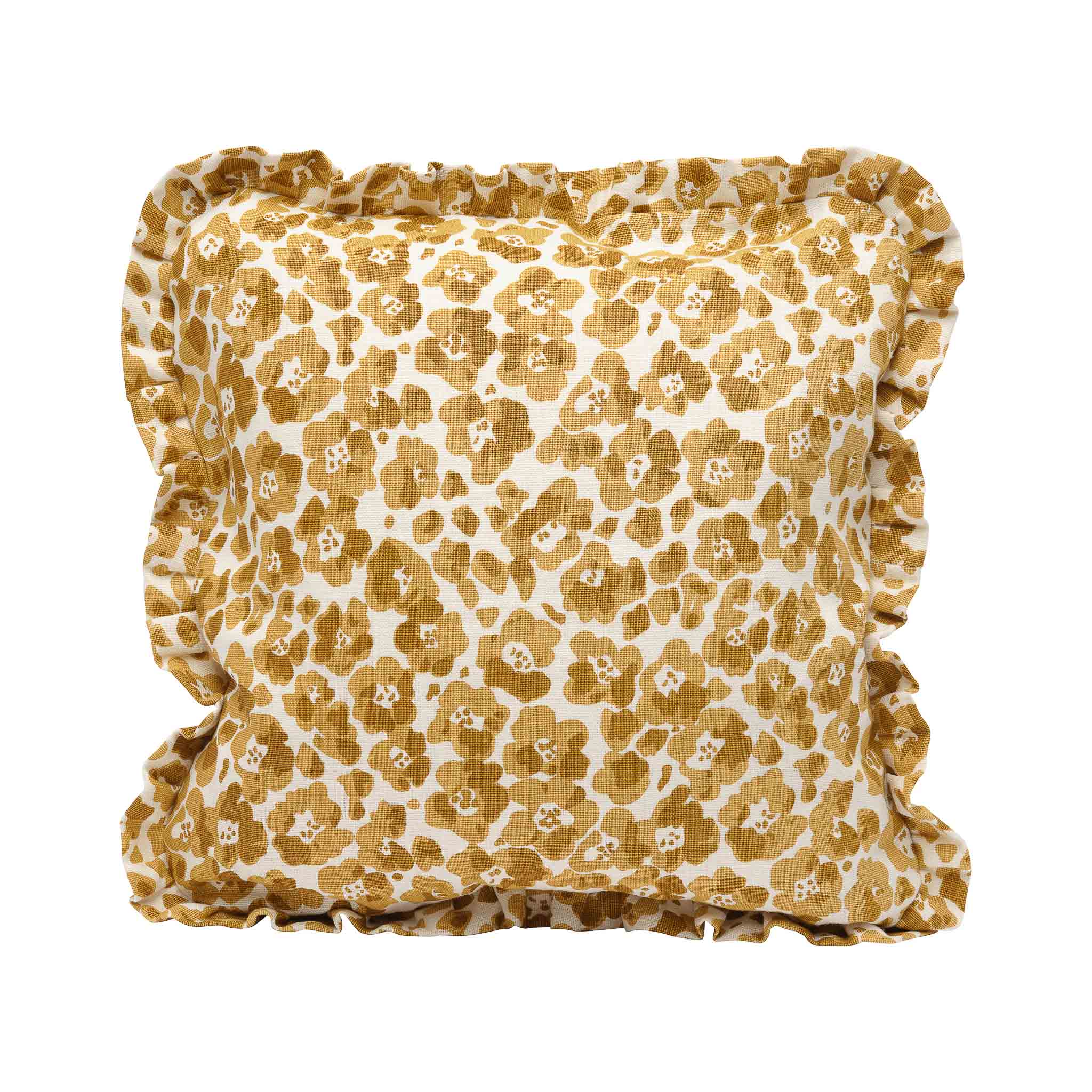 Florence Saffron Cushion Cover - Ruffles - 50x50cm