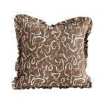 Karin's Dress Cocoa Cushion Cover - Ruffles - 50x50cm