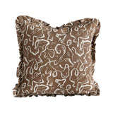 Karin's Dress Cocoa Cushion Cover - Ruffles - 50x50cm
