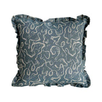 Karin's Dress Denim Cushion Cover - Ruffles - 50x50cm