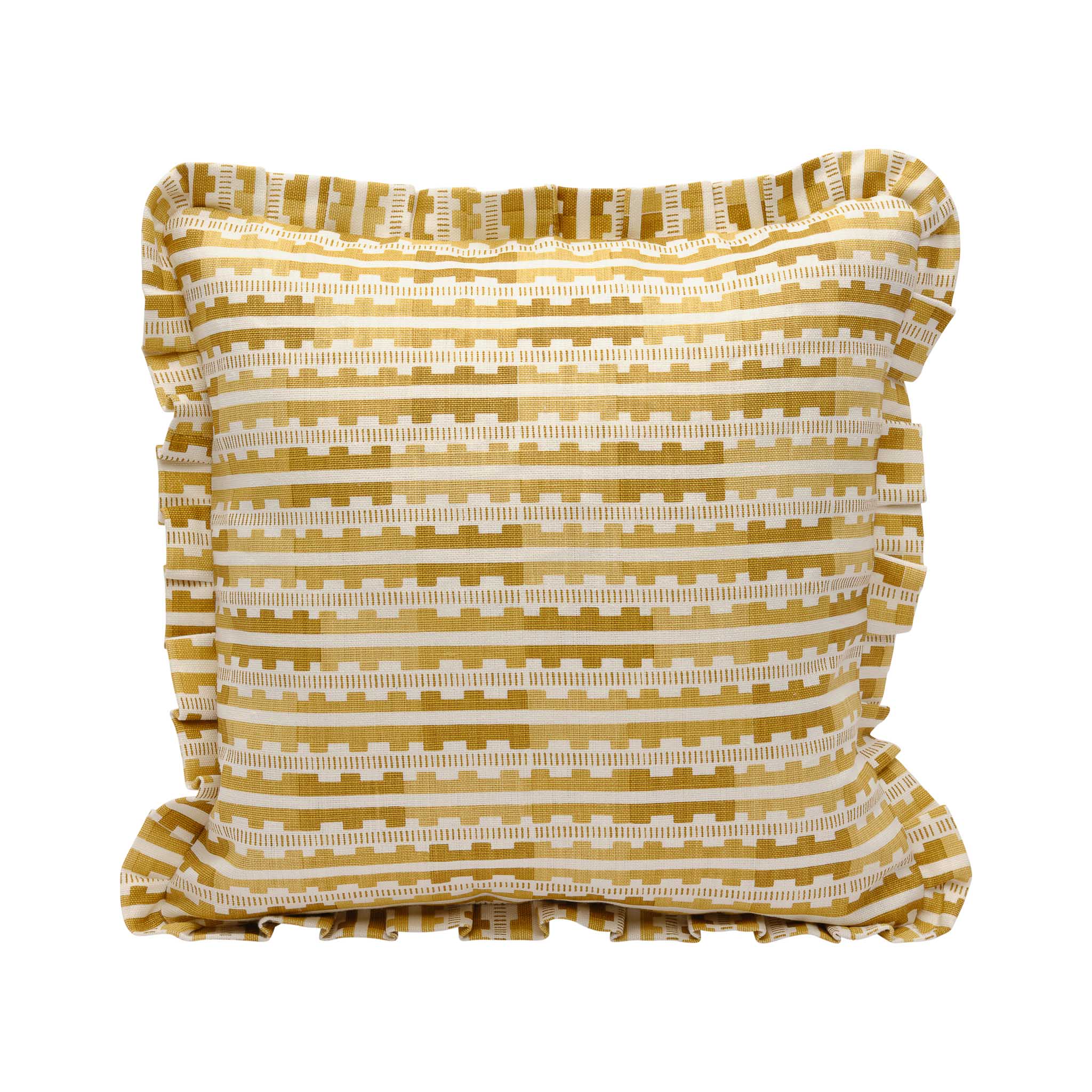 Marianne Saffron Cushion Cover - Ruffles - 50x50cm