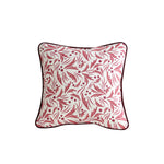 Sophia Raspberry Cushion Cover - Ruby Piping - 40x40cm