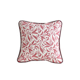Sophia Raspberry Cushion Cover - Ruby Piping - 40x40cm