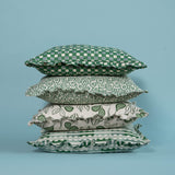 Faye Pea Green Cushion Cover - Ruffles - 50x50cm