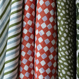 Faye Rust & Lilac Cushion Cover - 50x50cm