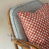 Faye Rust & Lilac Cushion Cover - 50x50cm