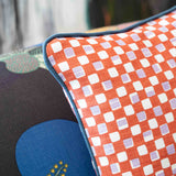 Faye Fabric - Rust & Lilac