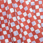 Faye Fabric - Rust & Lilac