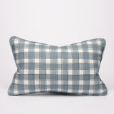 Gingham Blue cushion cover long