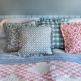 Faye Dove Blue Cushion Cover - Ruffles - 50x50cm