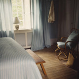 Stig Stripe Fabric - Dusty Blue