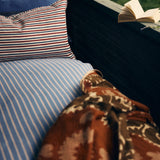Stig Stripe Fabric - Danish Blue