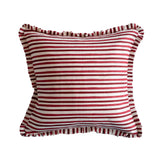 Anna-Lisa Cranberry Cushion Cover - Ruffles - 50x50cm