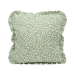 Barbro Green Cushion Cover - Ruffles - 50x50cm