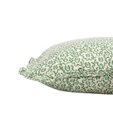 Barbro Green Cushion Cover - Ruffles - 50x50cm