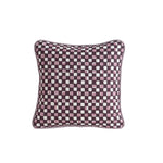 Faye Plum Cushion Cover - Grape Piping - 40x40cm