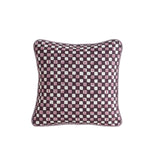Faye Plum Cushion Cover - Grape Piping - 40x40cm
