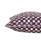 Faye Plum Cushion Cover - Grape Piping - 40x40cm