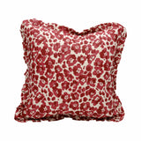 Florence Red Cushion Cover - Ruffles - 50x50cm