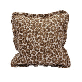 Florence Tobacco Cushion Cover - Ruffles - 50x50cm