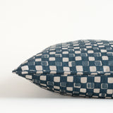 Faye Indigo Natural Cushion Cover