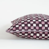 Faye Plum cushion w grape piping