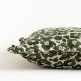 Florence Moss ruffled cushion cover