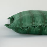 Karin’s Rölakan Sundborn Green ruffled cushion cover