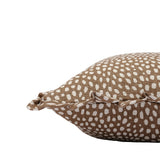 Spotty Tobacco Cushion Cover - Ruffles - 50x50cm