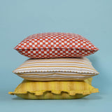 Faye Rust & Lilac cushion cover