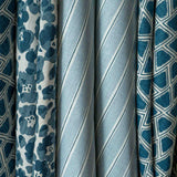 Stig Stripe Fabric - Dusty Blue