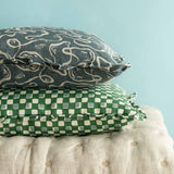 Faye Pea Green Cushion Cover - Ruffles - 50x50cm