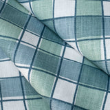 Gingham Fabric - Seafoam