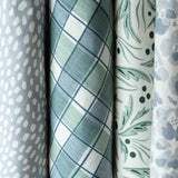Gingham Fabric - Seafoam