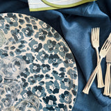 Serving Tray - Florence Indigo - Round 45cm