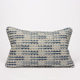 Marianne Indigo Natural cushion cover long