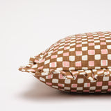Faye Brown ruffled cushion cover