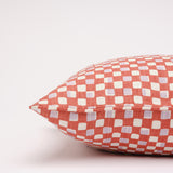 Faye Rust & Lilac cushion cover