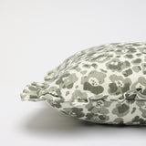 Florence Sage ruffled cushion cover