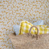 Gingham Lemon Cushion Cover - Ruffles - 50x50cm