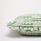Marianne Green ruffled cushion cover