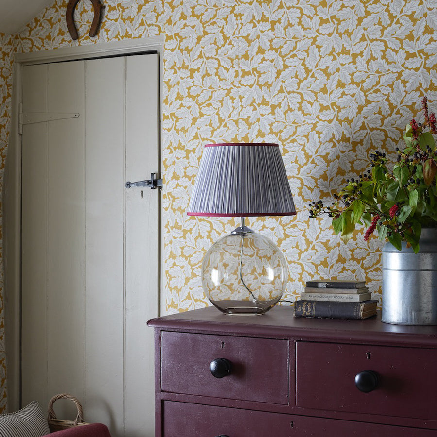 Blanche wallpaper - Mustard – Studio Cathy Nordström